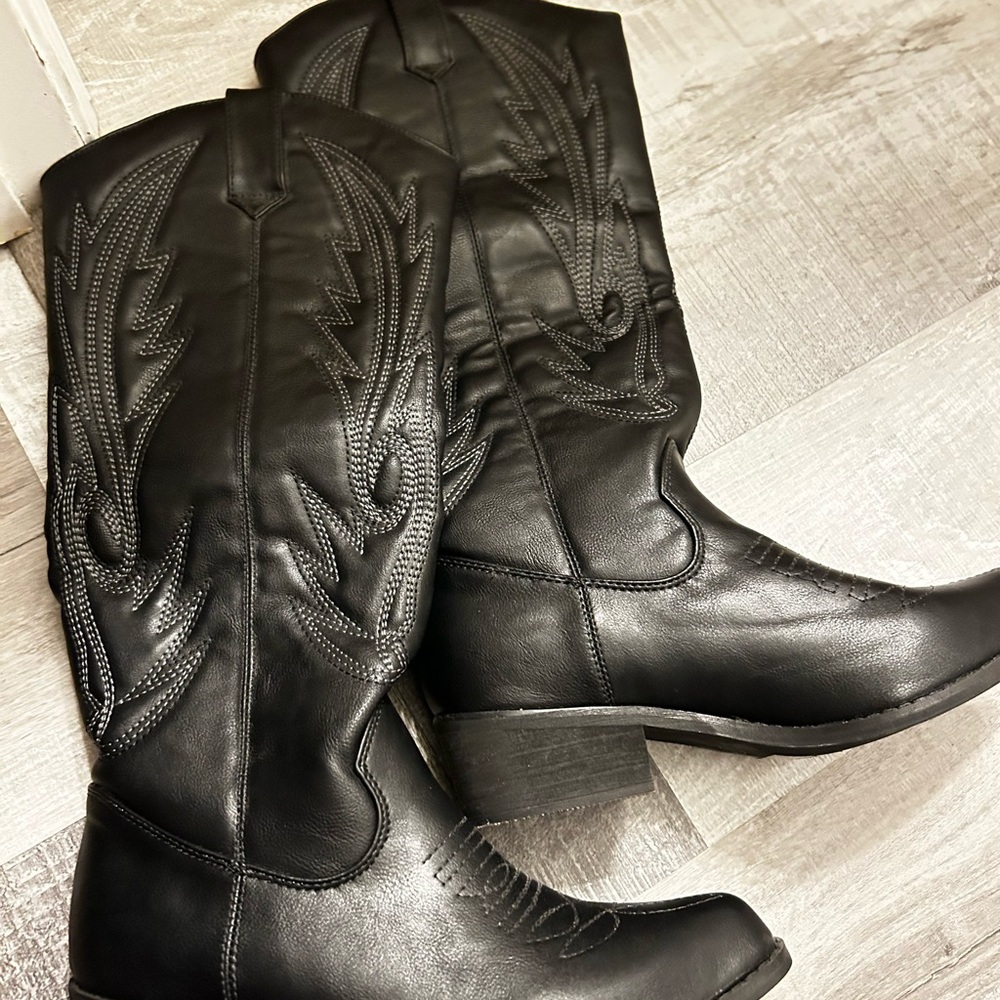 Black Heeled Boots